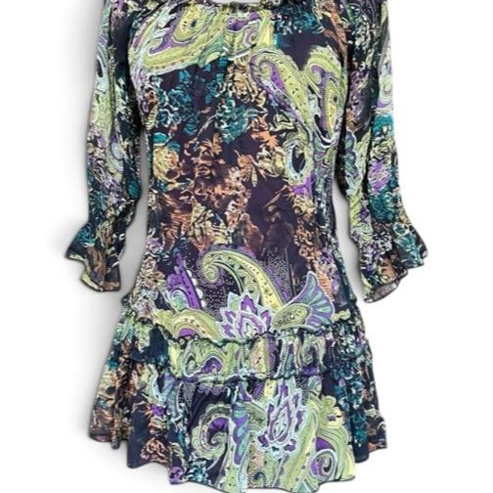 Xhilaration paisley blouse size M